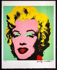 Poster Marilyn - Andy Warhol edizione limitata firmata a mano (#24/200) con certificato