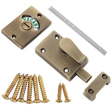 Door Lock Indicator Zinc Alloy Latch Privacy Bolt Vacant Engaged Bathroom