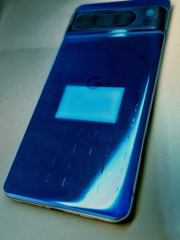 Carcasa/marco/vidrio trasero Google Pixel 8 Pro genuino OEM color: bahía (azul) Foto 3 de 4