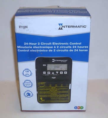 Intermatic 30 Amp 24-Hour 2xSPST 2-Circuit Electronic Time Switch ET1125C