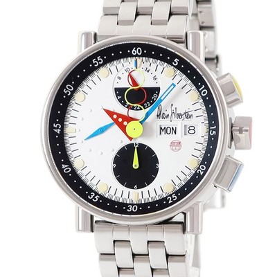 ALAIN SILBERSTEIN Chrono Bauhaus Day Date LWO5100 Exclusive serviced day &