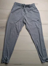 Nike Dri-Fit Transcend Yoga Joggers Sweatpants Mens L Heather Gray AT5696-056