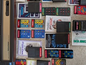 Vintage Mattel Intellivision 2609 Console 9 Games/ manuals / box Untested