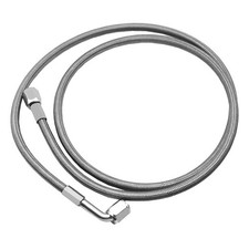 48" Billet Steel Braided Turbo Oil Feed Line Remote Turbocharger Length 4AN 9...