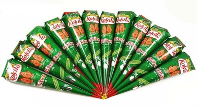 12 Kokila Henna Mehndi Cone Natural Herbal Temporary Tattoo Body Paint Mehandi