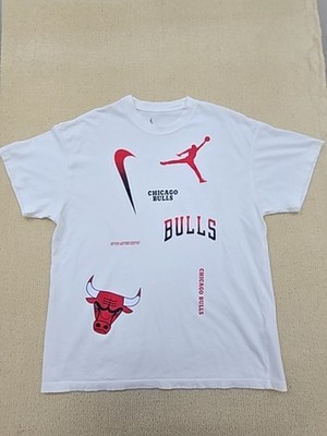 Nike Men's T-Shirt L White 100% Cotton Short Sleeve Crew Neck DV2290-100