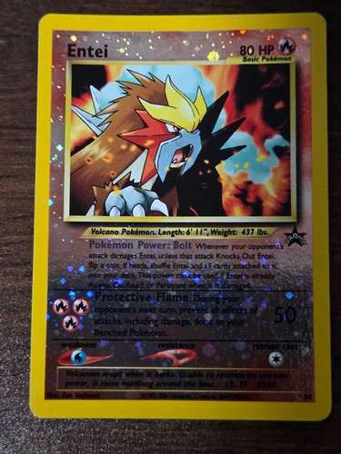 Pokemon TCG Wizards Black Star Promo Entei #34 Holo Rare 2001 LP