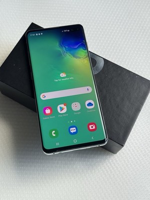 SAMSUNG GALAXY S10+ PLUS GRÜN - 128GB - ENTSPERRT SEHR GUTER ZUSTAND SMARTPHONE