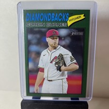 Corbin Burnes 2026 Topps Heritage Dark Green Arizona Diamondbacks #238