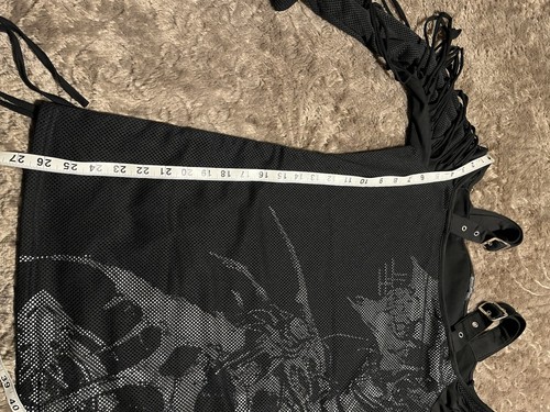 devil fashion women’s Tunic Style Top/dress Rock/Gothic/Punk/Grunge - Picture 4 of 10