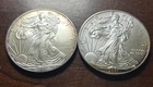 2 Coin Lot - American Silver Eagles 2009/2011 Uncirculated BU Grade Coins