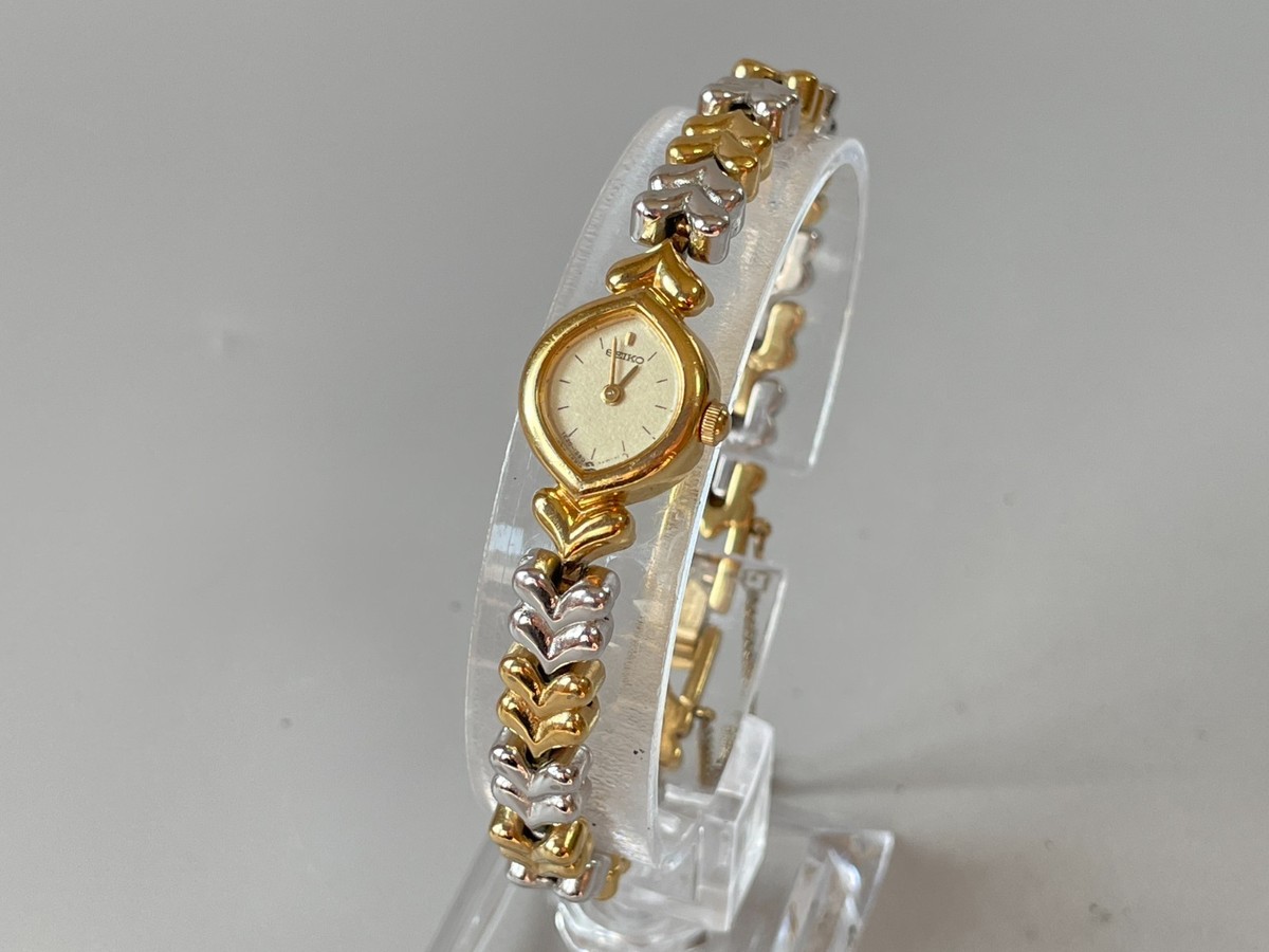 SEIKO 1E20-5910 [US Stock] Vintage Gold bracelet Quartz Ladies