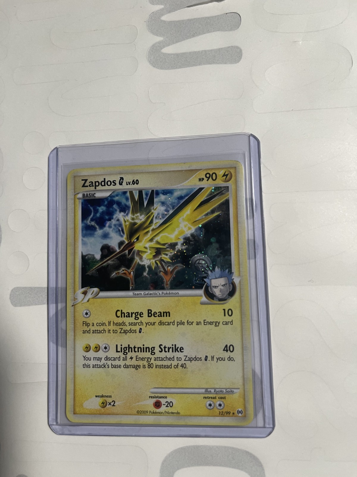 Zapdos G 12/99 Holo Rare Pokémon Platinum Arceus - NM