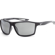 New Nike EV-1061 010 Shiny Black Legend S Sunglasses with Silver Mirror Lenses