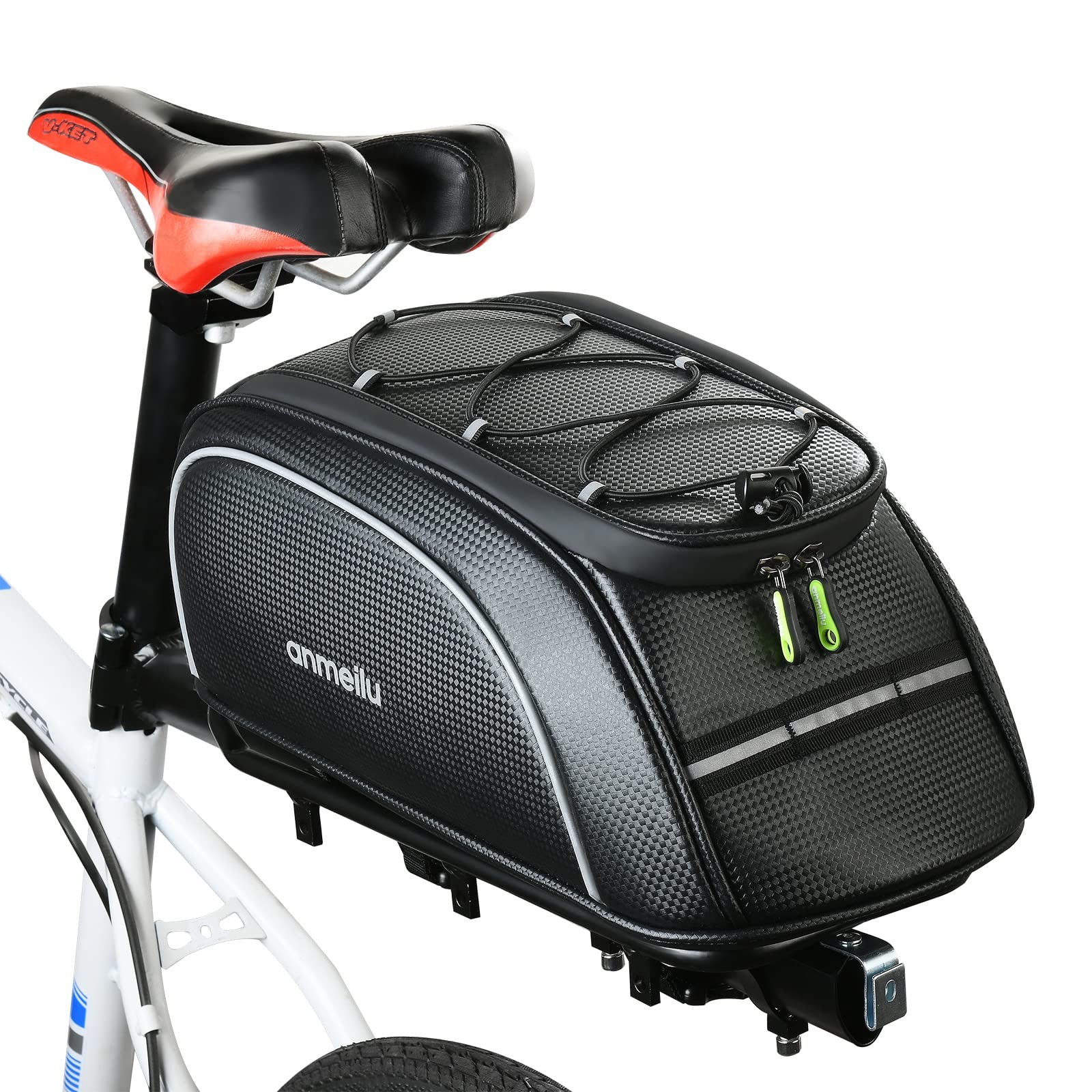 Bike Rack Bag Bicycle Bag Bike Trunk Bags Rear Rack Pack Carrier Pannier Stor...