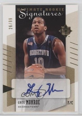 2010-11 Ultimate Collection Signatures 26/99 Greg Monroe #69 Rookie Auto RC 6e0