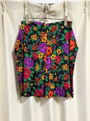 Short COMME des GARÇONS AD2012 imprimé floral XS 36 cm taille noir - Photo 1/4