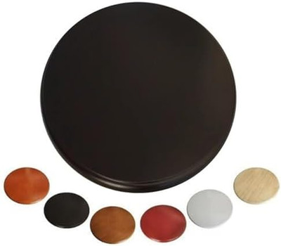30'' Wooden Lazy Susan - Black Rotating Dining Turntable, Easy to Clean