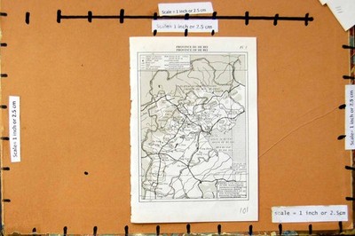 Alter Vintage Druck Nagel 1986 Karte China Provinz Du He Bei Meer Xian Chang 20.