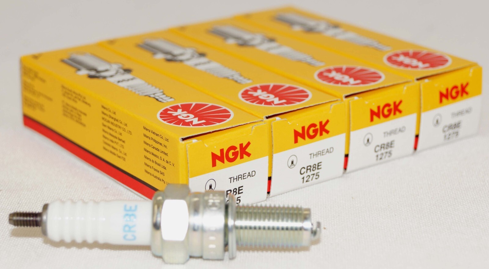 Pack of 4 NGK 1275 Standard Spark Plugs CR8E