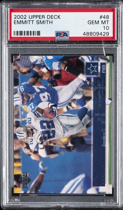 2002 UPPER DECK #48 EMMITT SMITH PSA 10