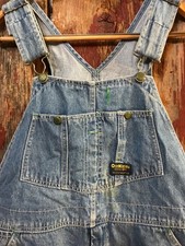 OshKosh B  Gosh vestbak men  s bib overalls faded denim 36"x25  .......      s