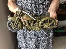 1930s Hubley cast iron Harley-Davidson Motorcycle With Sidecar