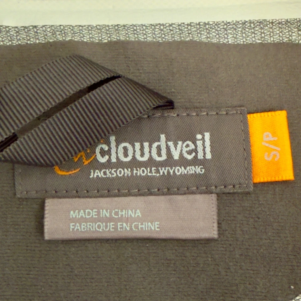 Chaqueta Cloudveil Jackson Hole Gris Nylon Shell Pequeña Senderismo Trailcore Exterior Foto 3 de 4