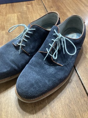 Johnston & Murphy Suede Shoes Sheepskin Oxford Mens 11.5M  Sole