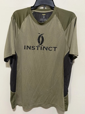 #ad Men#x27;s Cabela#x27;s Instinct Performance Gear Shirt Olive Green XL Short Sleeve EUC $11.99