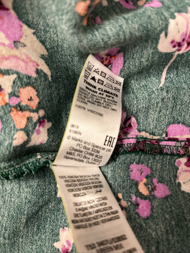 Per Una Green Floral Dress Size 8 - Picture 9 of 13