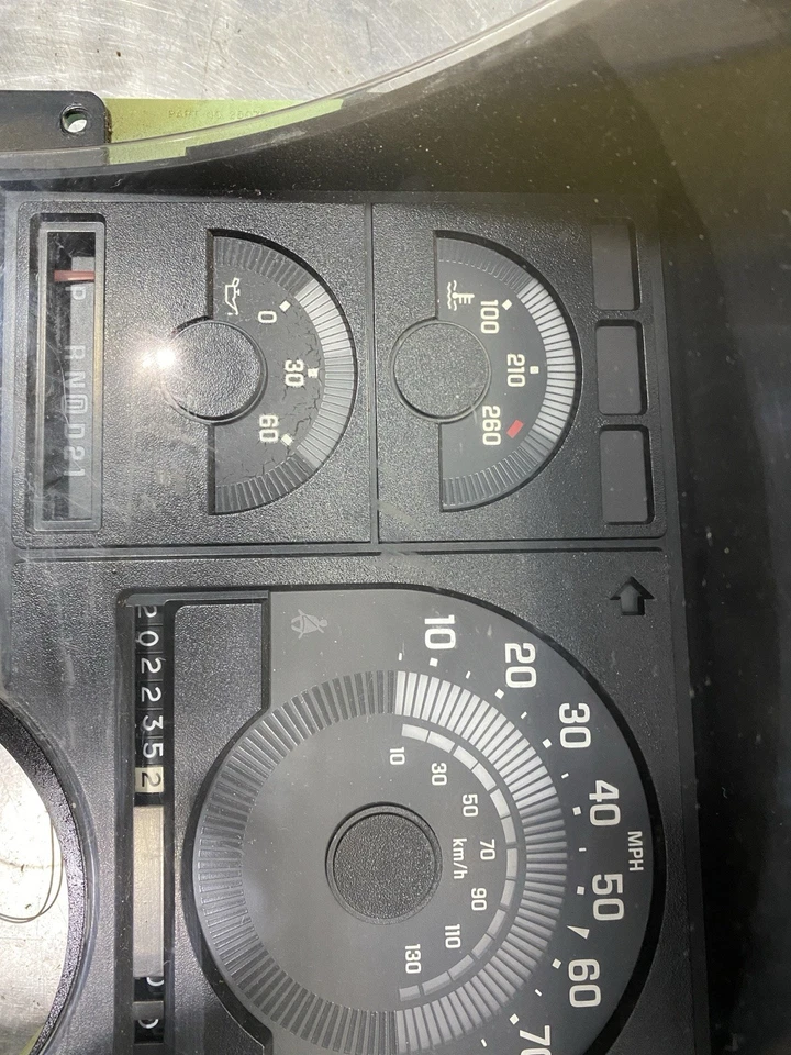 88 89 90 Chevy C1500 C2500 GMC Chevrolet Speedo cuadro de instrumentos calibre 8052 Foto 2 de 4