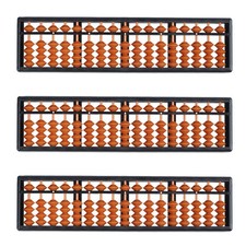 3X Plastic Abacus Arithmetic Abacus Kids Calculation Tool 17 Digits N5X93775