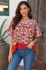 Guatemalan Huipil Peasant Top, Vintage, Handwoven From Small Village