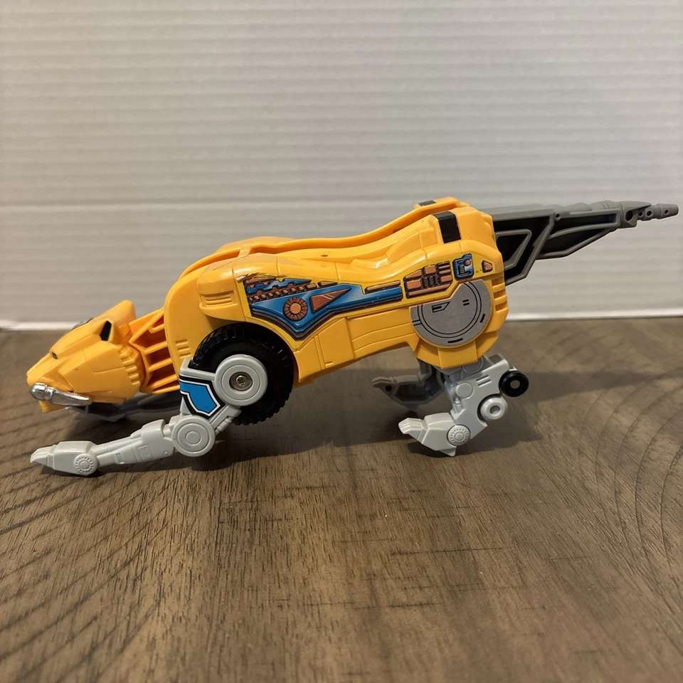 Mighty Morphin Power Rangers 黄色剑齿虎佐德复古万代 1991 — 第 3/4 张图片