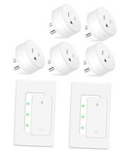 Wireless Remote Control Plugs,2 Remotes 5 Decor Switch 2 Switches 5 Outlets