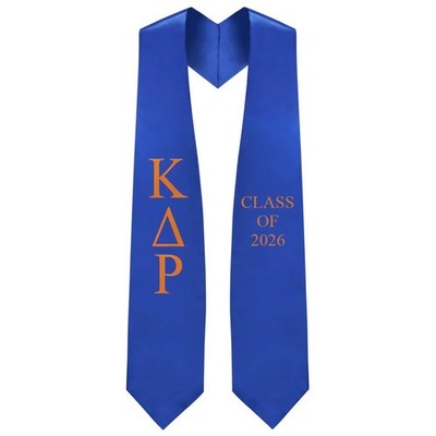 Kappa Delta Rho Greek Lettered Stole W/ Year