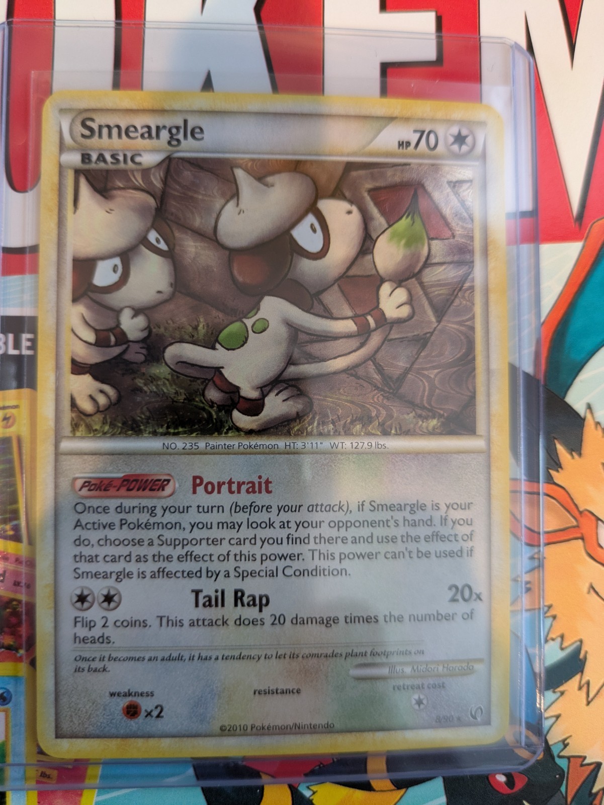 Pokemon Smeargle 8/90 HGSS Undaunted - NEAR MINT