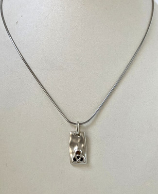 Set Heide Sterling Silber keltisches Design Anhänger und Kette