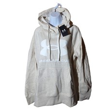 Under Armour Fleece Hoodie - Women  s 2X Oatmeal Beige NWT