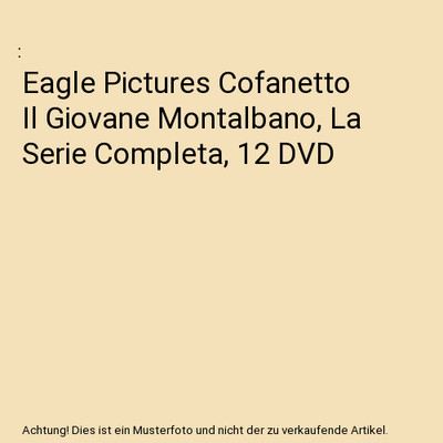 Eagle Pictures Cofanetto Il Giovane Montalbano, La Serie Completa, 12 DVD