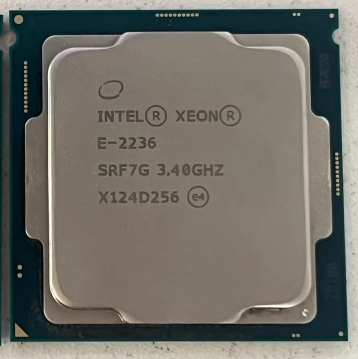 Intel Xeon E-2236 CPU SRF7G 3.4GHz 6 Cores 12 Threads 80W LGA1151 Processor - Image 3 of 4
