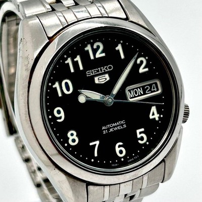 Working SEIKO 5 see through Automatic wristwatch 7S26 01V0 Men s