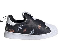 adidas Superstar 360 Shoes Kids', Black, Size 4K -GX1870 Brand New In Box