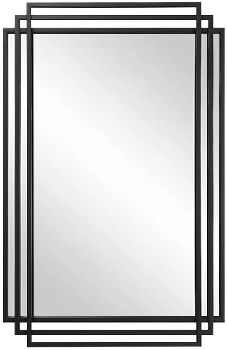 Uttermost 09768 Amherst 23-3/4" W x 36-1/2" H Rectangular Framed - Black - Picture 1 of 7