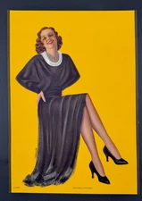 Princess Charming, Vintage Billy DeVorss Pin-Up Print 13.3x9.5 Excellent