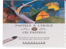 Sennelier Oil Pastel Box Set - 24 Colours - Landscape Selection
