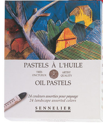 Sennelier Oil Pastel Box Set - 24 Colours - Landscape Selection
