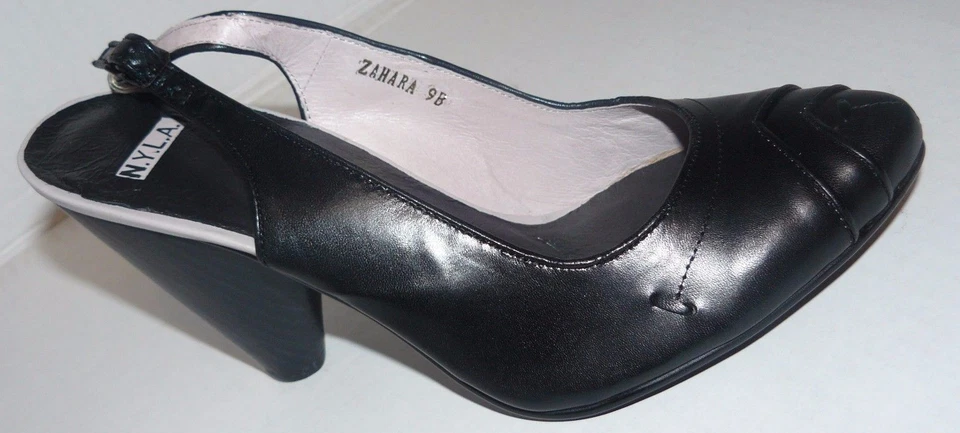 Nuevo N.Y.L.A. Zapatos de tacón, zapatos de salón Zahara negros 9 B (NYLA) Foto 2 de 4