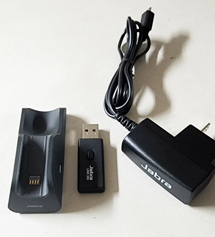  Jabra Go 6430 Bluetooth Wireless Headset: USB Stick & Charging base ONLY - Image 3 of 4